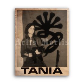 Printable Patty Hearst Tania - Symbionese Liberation Army photo poster - vintage print poster