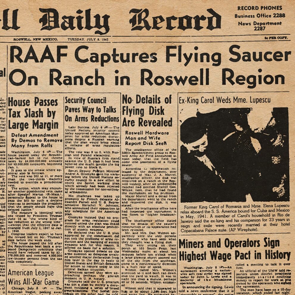 The mysterious Roswell incident