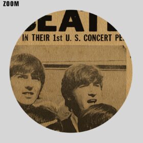 Printable The Beatles - the first US concert vintage 1964 flyer poster - vintage print poster