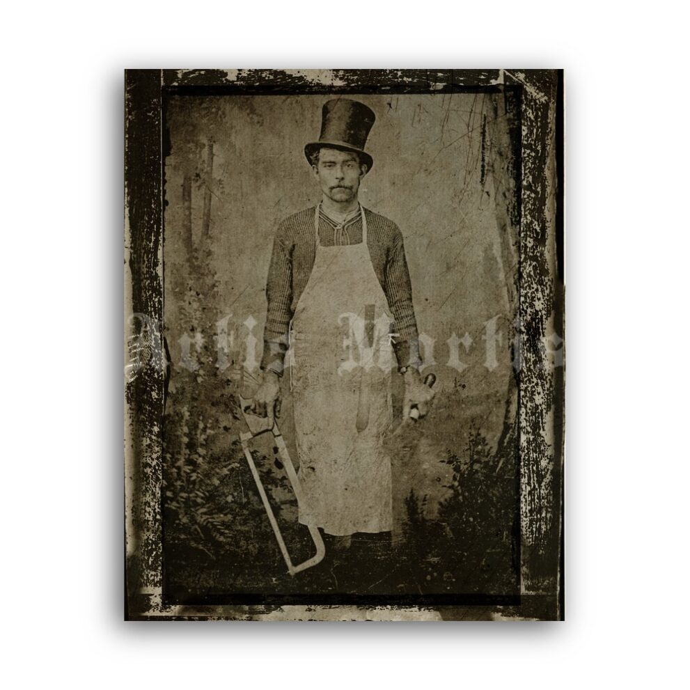 Printable Bill the Butcher antique photo - New York gangster William Poole - vintage print poster