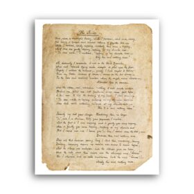 Printable Letter from Jack the Ripper to Scotland Yard bloody print - vintage print poster