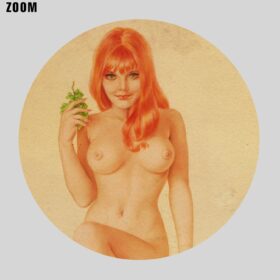 Printable Naked red hair beauty - Varga girl pin-up art by Alberto Vargas - vintage print poster