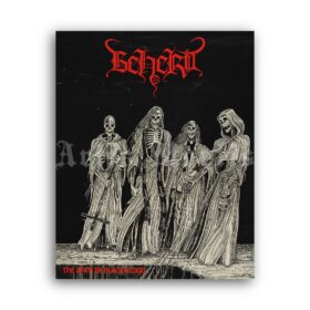 Printable Satanic Cult Ritual, black mass, witchcraft vintage photo - vintage print poster