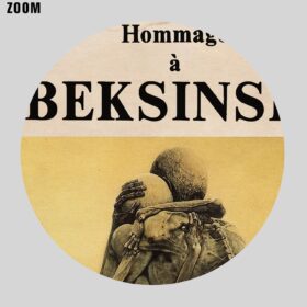 Printable Zdzislaw Beksinski 1985 surrealist art exhibition poster - vintage print poster