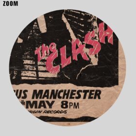 Printable The Clash - vintage punk rock concert poster - vintage print poster