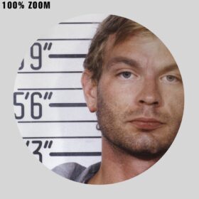 Printable Jeffrey Dahmer serial killer arrest mugshot photo poster - vintage print poster