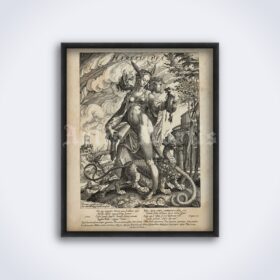 Printable The Goddess Heresy, Heresis Dea - medieval art - vintage print poster