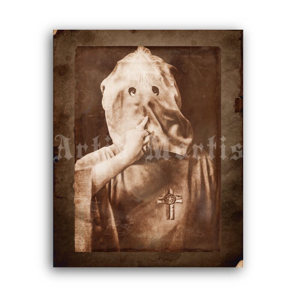 Printable Aleister Crowley - Keep Silence, magick, thelema ritual photo - vintage print poster