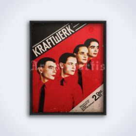Printable Kraftwerk - Die Mensch-Maschine electronic music concert poster - vintage print poster