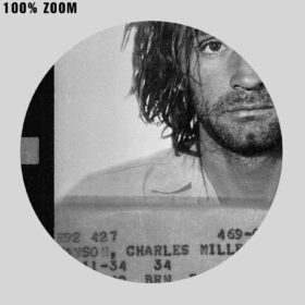 Printable Charles Manson serial killer arrest mugshot photo poster #1 - vintage print poster