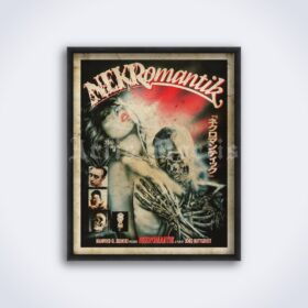 Printable Nekromantik 1987 underground exploitation horror movie poster - vintage print poster