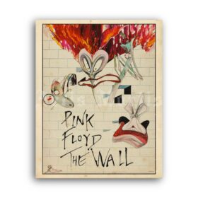 Printable Pink Floyd - The Wall 1979 album promo poster - vintage print poster