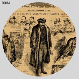 Printable Jack the Ripper portrait - Police News magazine poster - vintage print poster