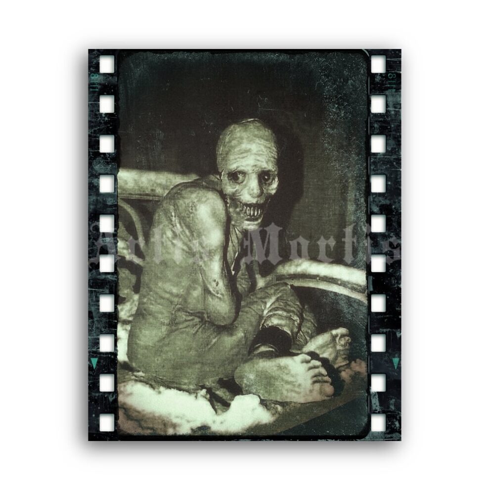 Printable Russian Sleep Experiment - Spazm weird scary monster photo - vintage print poster