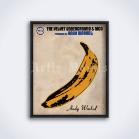 Printable The Velvet Underground and Nico promo poster by Andy Warhol - vintage print poster