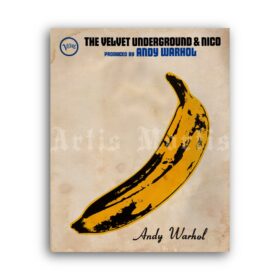 Printable The Velvet Underground and Nico promo poster by Andy Warhol - vintage print poster