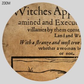 Printable Witches apprehended - Medieval witch hunting pamphlet poster - vintage print poster