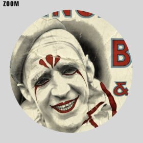 Printable Ringling bros, Barnum and Bailey Circus Clown vintage poster - vintage print poster