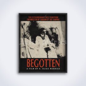 Printable Begotten - vintage 1989 experimental horror movie poster - vintage print poster