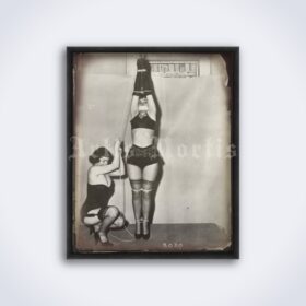 Printable Submissive Bettie Page - vintage BDSM photo poster - vintage print poster