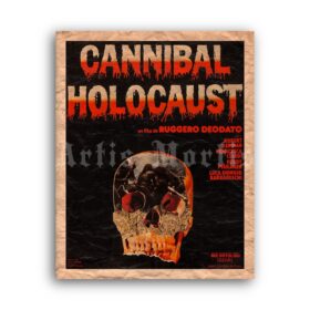 Printable Cannibal Holocaust - vintage Italian horror movie poster #4 - vintage print poster