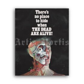 Printable The Dead Are Alive - vintage 1972 giallo movie poster - vintage print poster