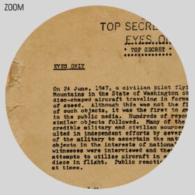 Printable Eisenhower briefing vintage Top Secret UFO document poster - vintage print poster