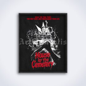 Printable The House by the Cemetery - 1981 Italian horror movie poster - vintage print poster