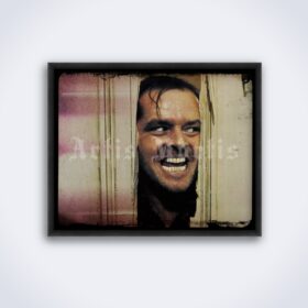 Printable The Shining horror movie still, Jack Nicholson photo - vintage print poster