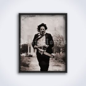 Printable Leatherface - The Texas Chainsaw Massacre 1974  photo poster - vintage print poster