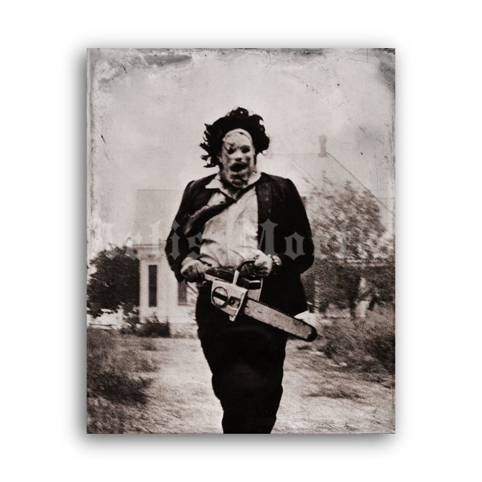 Printable Leatherface - The Texas Chainsaw Massacre 1974  photo poster - vintage print poster