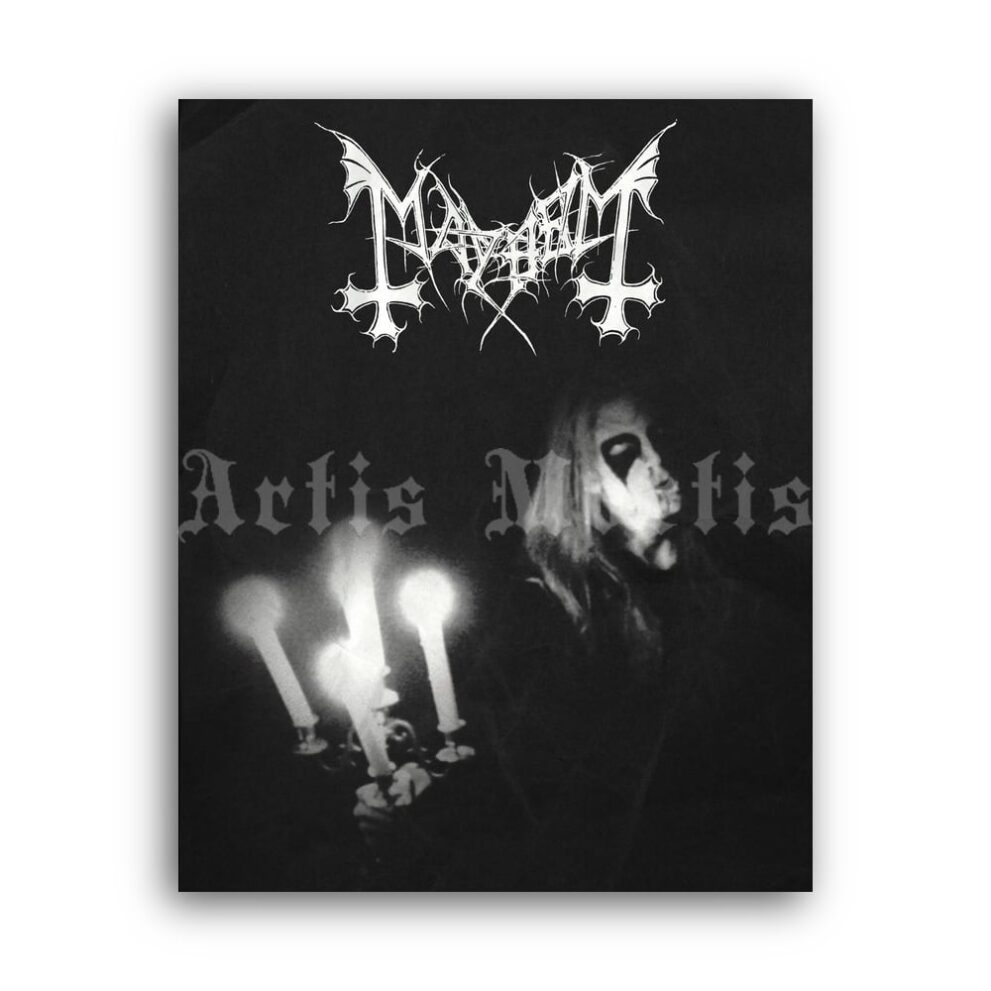 Printable Mayhem - Live in Leipzig 1993 poster, black metal art print - vintage print poster