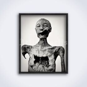 Printable Egyptian Mummy #4, mummified corpse - vintage photo poster - vintage print poster