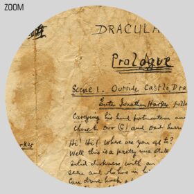 Printable Dracula or the Un-dead Bram Stoker handwriting manuscript page - vintage print poster