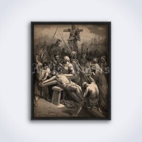 Printable Jesus Christ Crucifixion - The Bible illustration by Gustave Dore - vintage print poster