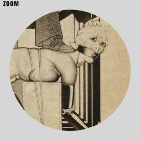 Printable Fanni Hall BDSM torture illustration - art by Bishop - vintage print poster