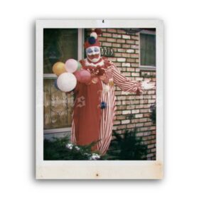 Printable Pogo the Clown - Killer Clown John Wayne Gacy photo poster - vintage print poster