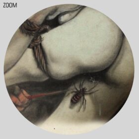 Printable Girl tortured by spiders - Japanese BDSM art by Juan Maeda - vintage print poster