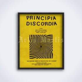 Printable Principia Discordia - vintage Discordianism parody religion poster - vintage print poster