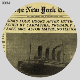 Printable Titanic sinking vintage 1912 New York Times newspaper poster - vintage print poster