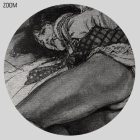 Printable Tied girl on the bed, BDSM illustration - art by Oki Shoji - vintage print poster