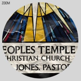 Printable Peoples Temple church advert poster, Jim Jones, Jonestown - vintage print poster