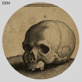 Printable Skull and bones, symbol of death, memento mori medieval art - vintage print poster