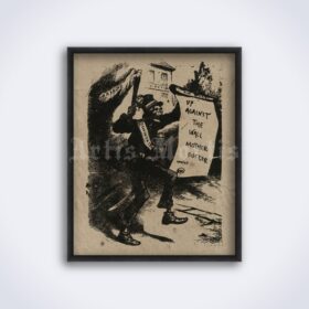 Printable Up Against the Wall Motherfucker - Black Mask, protest poster - vintage print poster
