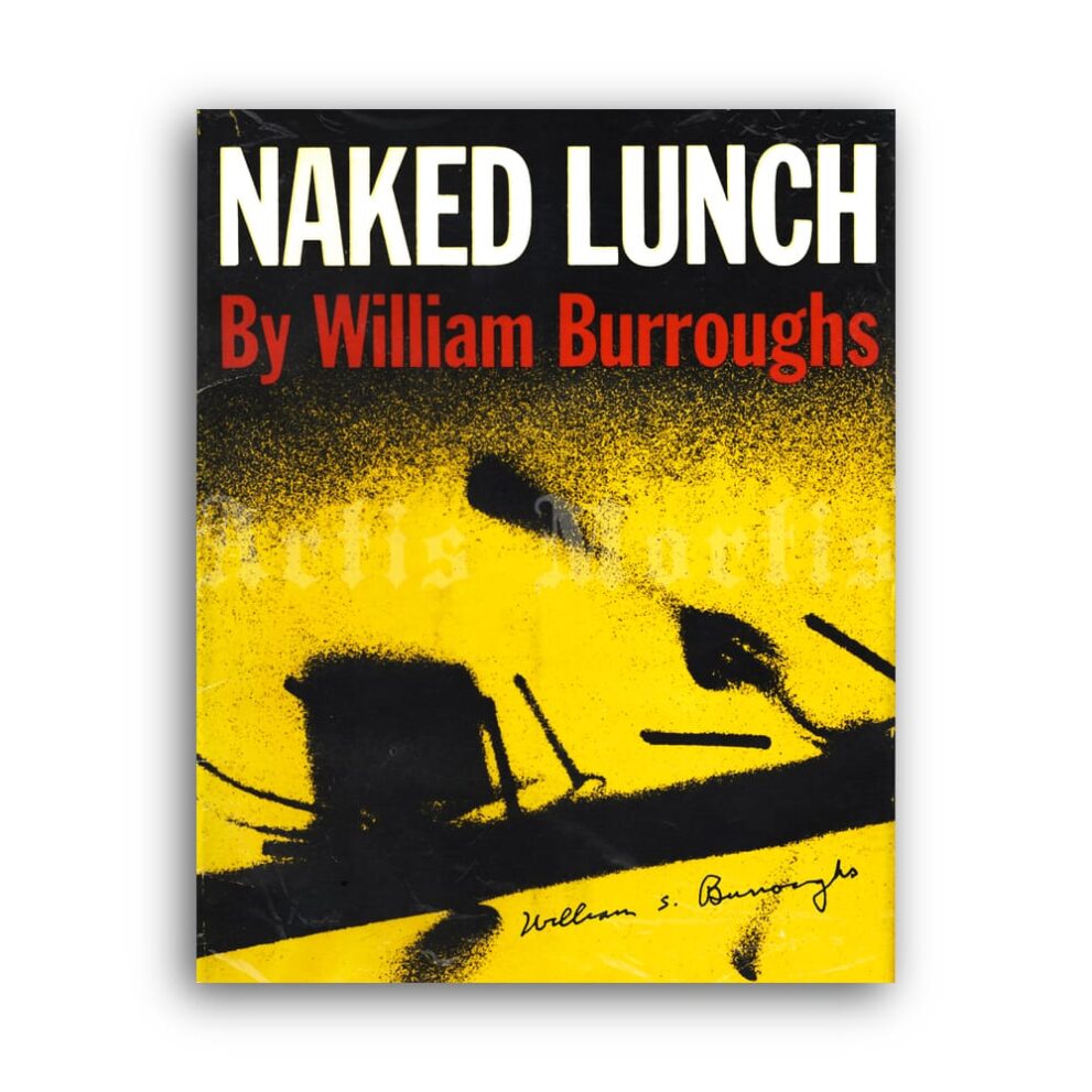 Printable William Burroughs Naked Lunch – 1959 1st edition cover poster - vintage print poster