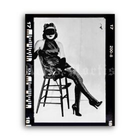 Printable Mistress, high heels fetish fashion photo by Charles Guyette - vintage print poster