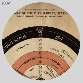 Printable Flat Stationary Earth vintage diagram alternative map poster - vintage print poster