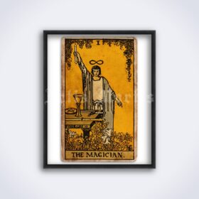Printable The Magician – Tarot Card, Major Arcana, Greater Arcana poster - vintage print poster