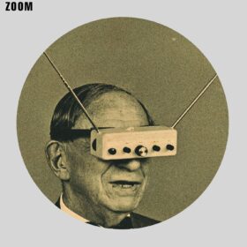 Printable Television goggles - retro futuristic, sci-fi, inventor vintage photo - vintage print poster