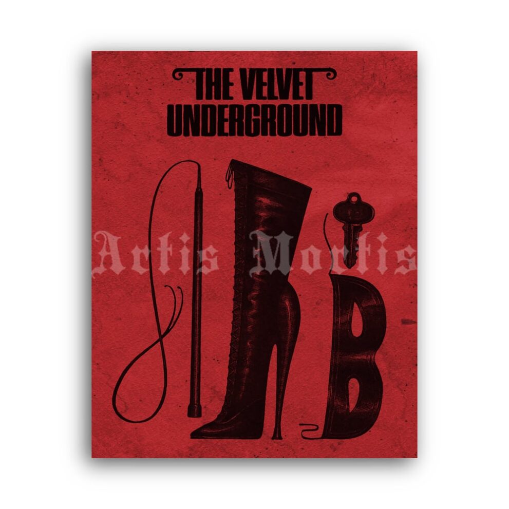Printable Velvet Underground book - fetish accessories, high heels poster - vintage print poster